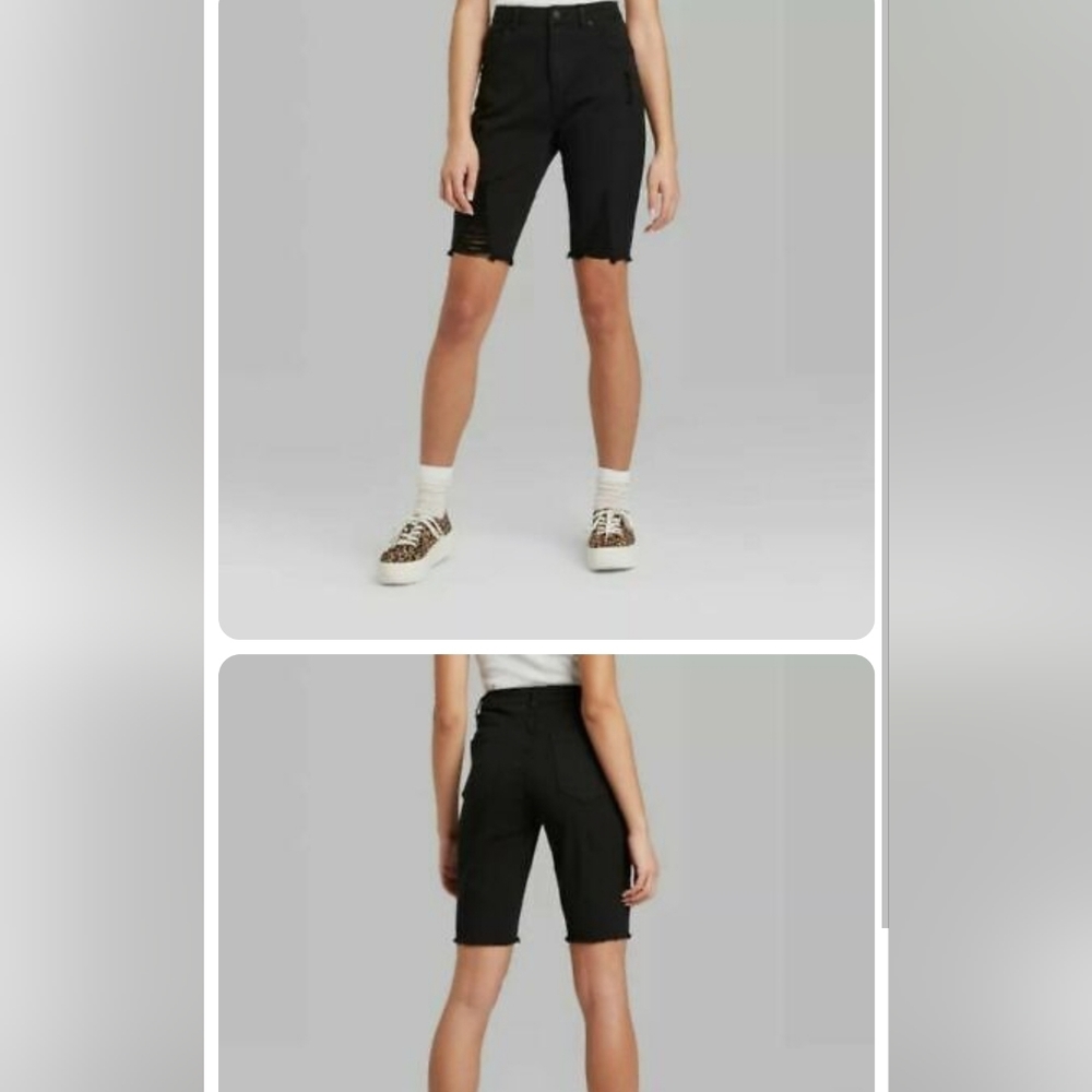 Wild Fable Black Jean Shorts